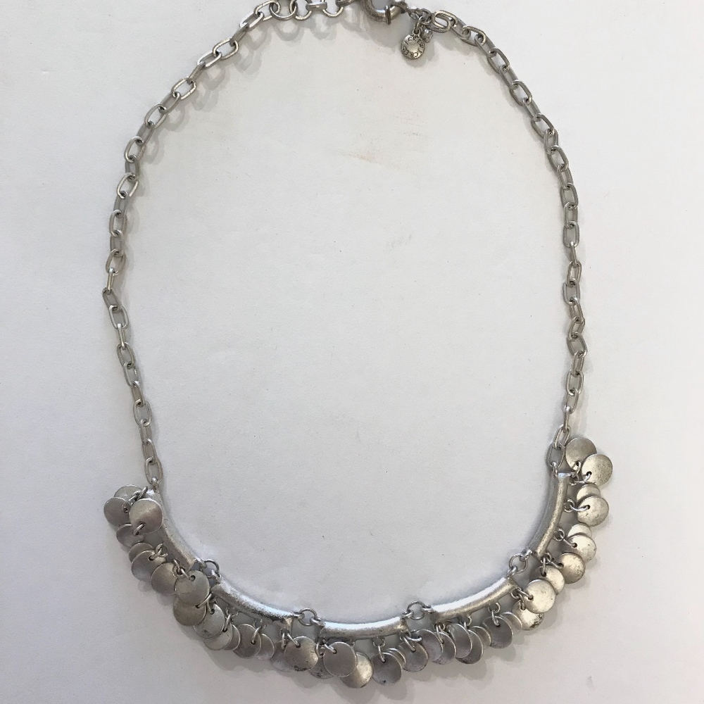 J Crew Boho Silver Necklace
